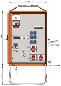 Walther Verteilerschrank 44 kVA WV0369R1 