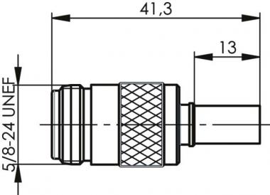 TEGA N-Kabelbuchse Cr/Cr     J01021B0117 