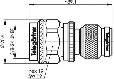 TEGA Adapter TNC auf N Sti-Sti 100123602 
