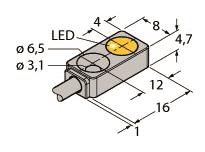 Turck Induktiver Sensor    BI2-Q4,7-AP6X 