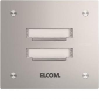 ELCOM Klingelplatte ,V2A    KVM-2/1 ESTA 