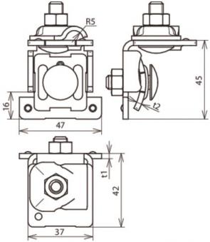 DEHN Falzklemme 0,7-8mm           365050 