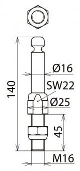 Dehn 790261 EFP 16  EFP 16 RN M16 45 SSM 