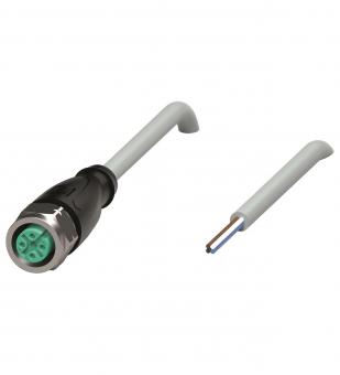 PF Female cordset         V1-GV4A-2M-PVC 
