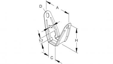 NIED Deckenbügel                   DBT40 