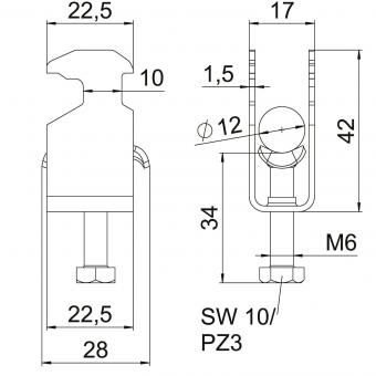 OBO BS-H1-M-12 A4 Bügelschelle 2056 