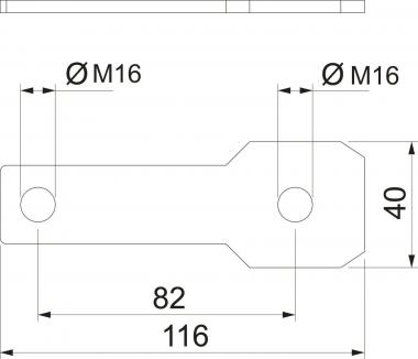 OBO AB EX ISG S M16 Anschlussbügel 