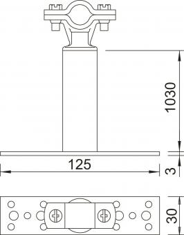 OBO ISO-A-1030 ISO-Abstandhalter 