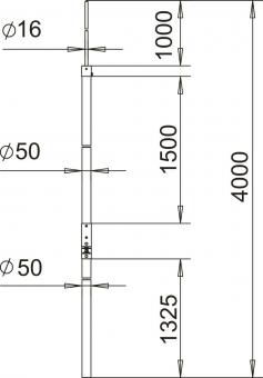 OBO isFang IN 4000 Isolierter Fangmast f 