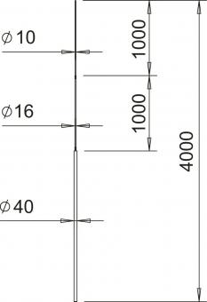 OBO 101 3B-4000 Fangstange 