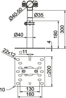 OBO isFang TW200 Träger isFang 
