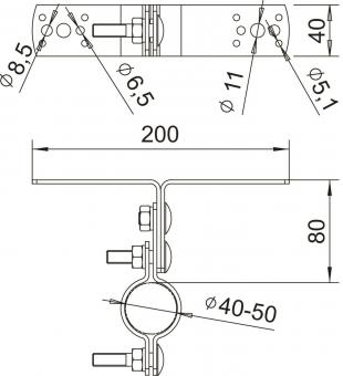 OBO isFang TW80 Träger isFang 