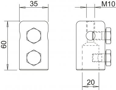 OBO 101 IES Endstück 20mm Alu 5408393 