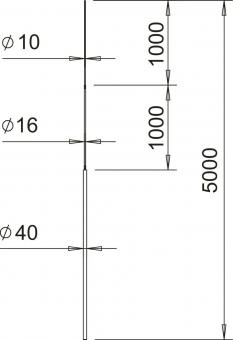 OBO 101 3B-5000 Fangstange 