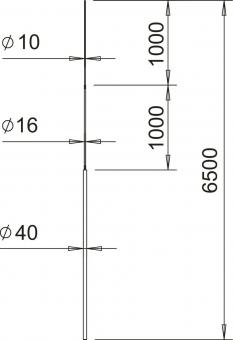 OBO 101 3B-6500 Fangstange 