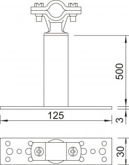 OBO ISO-A-500 ISO-Abstandhalter 