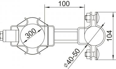 OBO isFang TR100 100 Träger isFang 