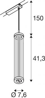 SLV QUIMERA 1  Pendelleuchte     1008041 