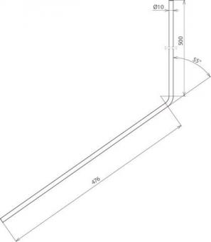 Dehn Fangspitze D10mm FSP 10 1000 W55 AL 