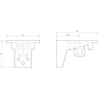 Siemens 8WD44080CC Winkel f.Fußmontage 