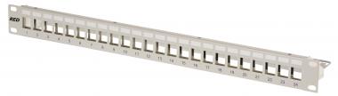 RED 19 Zoll 24 x RJ45 Verteilerfeld 1 HE 