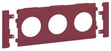 Hager Blende 3fach Steckdose    G3615ROT 