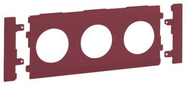 Hager Blende 3fach Steckdose    G3614ROT 