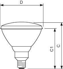PHIL Philips       IR175C PAR38 240V E27 