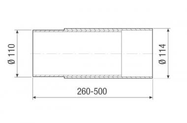 MAICO Wandhülse Länge:260-500     WH100 