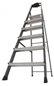 KRAU SECURO-Alu-Leiter 6 Stufen   126443 