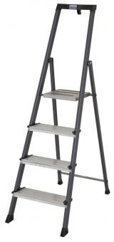 KRAU SECURO-Alu-Leiter 4 Stufen   126429 