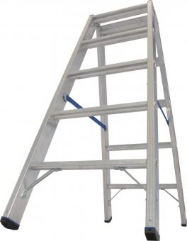 Krause Stufen-Doppelleiter Alu 2x5 