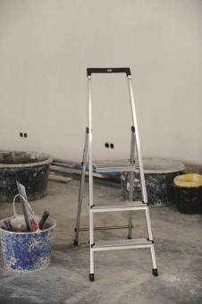 KRAU SOLIDY Alu-Leiter 3 Stufen   126214 