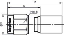TG SMA-Kabelstecker Cr/Cr    J01150A0611 