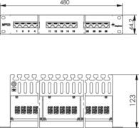 TG 19Zoll Panel ISDN/TEL 1HE J02023L0014 