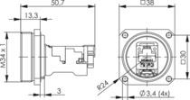 TEGA TOC Flanschset IP68     J60020A0000 