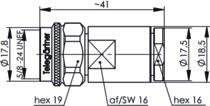 TEGA N-Kabelstecker 50Ohm    J01020A0149 