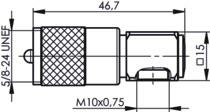 TG UHF-NormkopfStecker Ag/Ni J01040B1200 
