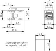 TG UMJ-Kupplung K Cat.6 RJ45 J00029A0064 