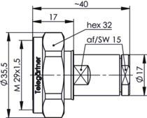 TEGA 7-16 Kabelstecker AG/TA J01120A0101 