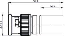 TEGA BNC-Kabelstecker        J01000A0060 