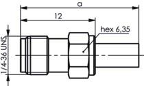 TEGA SMA-Kabelbuchse         J01151A0611 