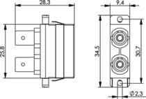 TG ST/SC Duplex Adapter für  J08082A0010 
