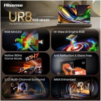 Hisense 100UR8DS sw Mini LED-TV RGB 