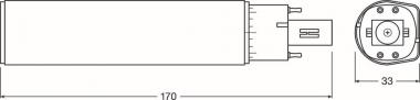 LEDV DULUX LED D/E 10W/840 120° (26W) 