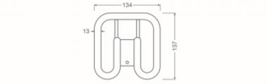 LEDV DULUX LED SQUARE 7W/830 130° (16W) 