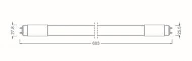 LEDV LED Tube Uni Perf 7,5W/840 (18W) 