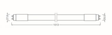 LEDV LED Tube HF Perf 20W/840 (58W) 