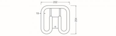 LEDV DULUX LED SQUARE 13W/830 130° (28W) 