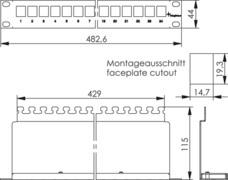 TEGA 19" Modulträger 1HE     J02023A0056 